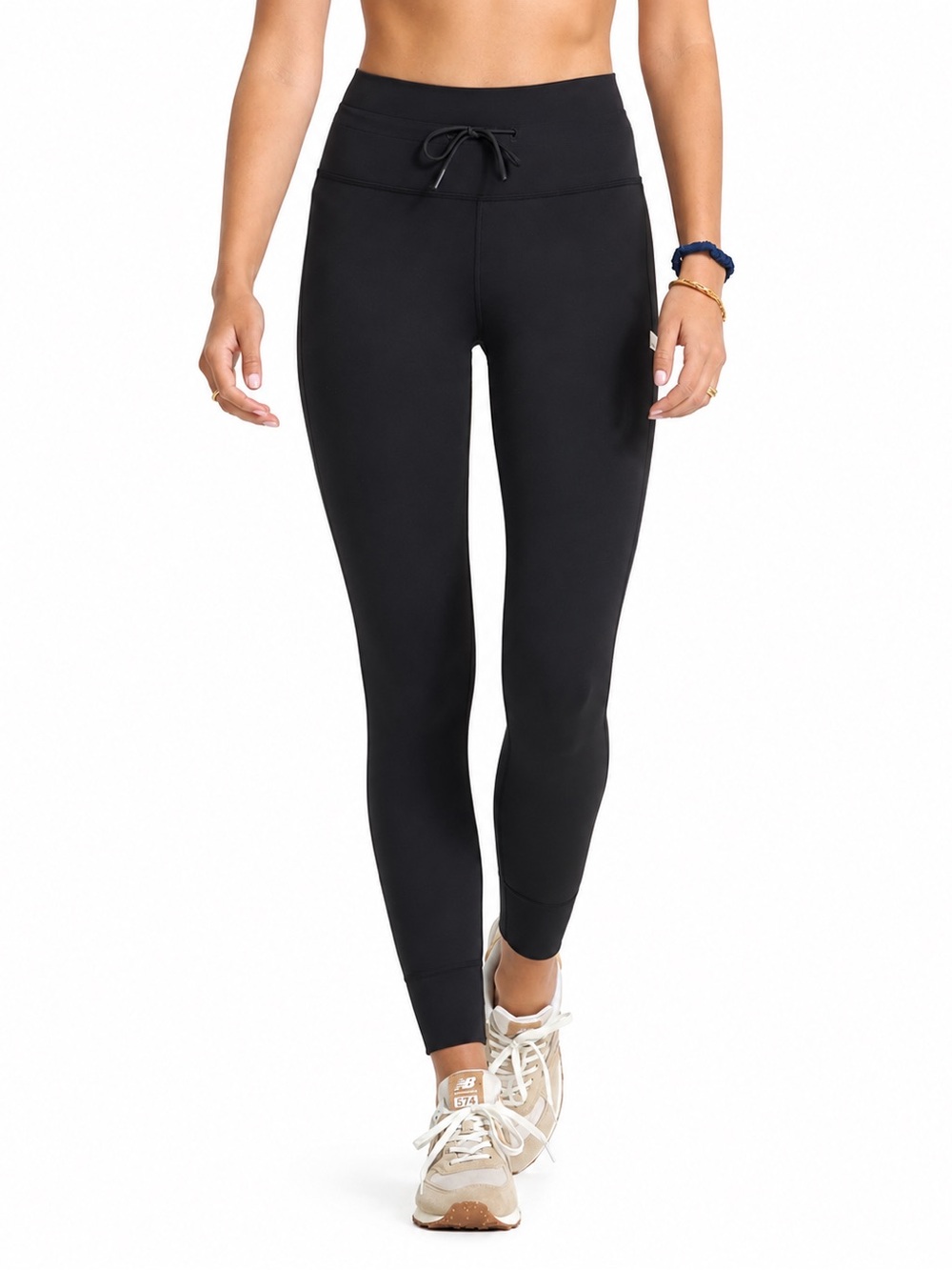 Vuori Daily Leggings Black S High Rise Drawstring 7/8 BreatheInterlock